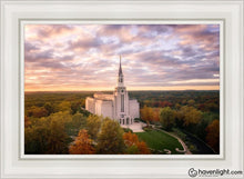 Load image into Gallery viewer, Boston Sunset Aerial Open Edition Canvas / 24 X 36 White Frame Art