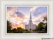 Load image into Gallery viewer, Boston Sunset Open Edition Canvas / 12 X 18 White Frame Art