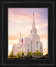 Load image into Gallery viewer, Brigham City Evening Open Edition Canvas / 11 X 14 Black Frame Art