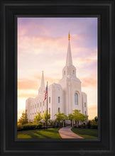 Load image into Gallery viewer, Brigham City Evening Open Edition Canvas / 14 X 21 Black Frame Art