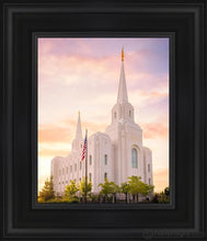 Load image into Gallery viewer, Brigham City Evening Open Edition Canvas / 8 X 10 Black Frame Art