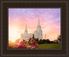 Load image into Gallery viewer, Brigham City Spring Open Edition Canvas / 11 X 14 Brown Frame Art