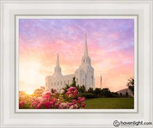 Load image into Gallery viewer, Brigham City Spring Open Edition Canvas / 11 X 14 White Frame Art