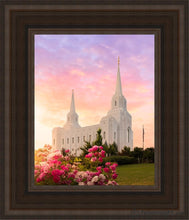 Load image into Gallery viewer, Brigham City Spring Open Edition Canvas / 8 X 10 Brown Frame Art