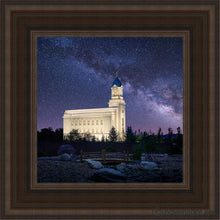 Load image into Gallery viewer, Cedar City Celestial Open Edition Canvas / 12 X Brown Frame Art