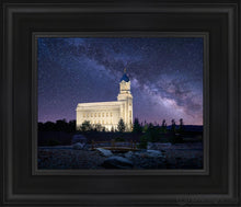 Load image into Gallery viewer, Cedar City Celestial Open Edition Canvas / 8 X 10 Black Frame Art