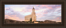 Load image into Gallery viewer, Cedar City Spring Open Edition Canvas / 12 X 36 Brown Frame Art