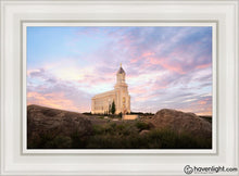 Load image into Gallery viewer, Cedar City Spring Open Edition Canvas / 14 X 21 White Frame Art