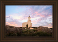 Load image into Gallery viewer, Cedar City Spring Open Edition Canvas / 20 X 30 Brown Frame Art