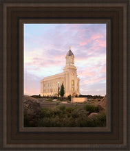 Load image into Gallery viewer, Cedar City Spring Open Edition Canvas / 8 X 10 Brown Frame Art