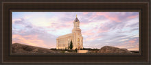Load image into Gallery viewer, Cedar City Spring Open Edition Canvas / 8 X 24 Brown Frame Art