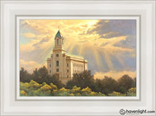 Load image into Gallery viewer, Cedar City Temple Open Edition Canvas / 12 X 18 White Frame Art