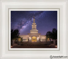 Load image into Gallery viewer, Columbia River Celestial Open Edition Canvas / 8 X 10 White Frame Art