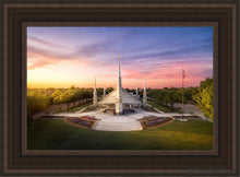 Load image into Gallery viewer, Dallas From On High Open Edition Canvas / 14 X 21 Brown Frame Art
