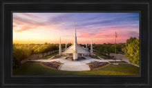 Load image into Gallery viewer, Dallas From On High Open Edition Canvas / 15 X 30 Black Frame Art
