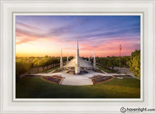 Load image into Gallery viewer, Dallas From On High Open Edition Canvas / 24 X 36 White Frame Art