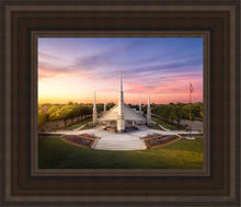 Load image into Gallery viewer, Dallas From On High Open Edition Canvas / 8 X 10 Brown Frame Art