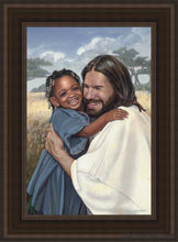 Load image into Gallery viewer, Daughter Of A King Open Edition Canvas / 14 X 21 Brown Frame Art