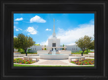 Load image into Gallery viewer, Denver Daytime Fountain Open Edition Canvas / 12 X 18 Black Frame Art
