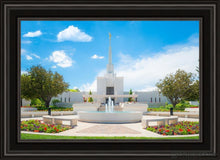 Load image into Gallery viewer, Denver Daytime Fountain Open Edition Canvas / 20 X 30 Black Frame Art