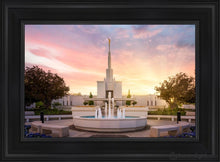 Load image into Gallery viewer, Denver Sunset Fountain Open Edition Canvas / 14 X 21 Black Frame Art