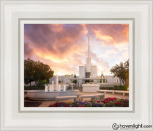 Load image into Gallery viewer, Denver Sunset Open Edition Canvas / 8 X 10 White Frame Art