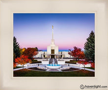 Load image into Gallery viewer, Denver Temple Bright Millennial Day Open Edition Print / 14 X 11 Frame L 15 1/4 18 Art
