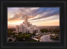 Load image into Gallery viewer, Draper Sunset Aerial Open Edition Canvas / 14 X 21 Black Frame Art