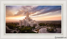 Load image into Gallery viewer, Draper Sunset Aerial Open Edition Canvas / 15 X 30 White Frame Art