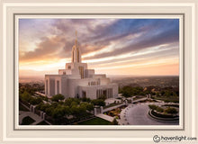 Load image into Gallery viewer, Draper Sunset Aerial Open Edition Canvas / 20 X 30 White Frame Art