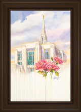 Load image into Gallery viewer, Eternal Promise Ogden Temple Open Edition Canvas / 20 X 30 Brown Frame Art