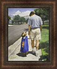 Load image into Gallery viewer, Even Superman Needs A Dad Limited Edition Print / 20 X 26 Frame 33 3/4 27 Art