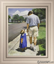Load image into Gallery viewer, Even Superman Needs A Dad Open Edition Canvas / 16 X 20 Frame B 26 3/4 22 Art