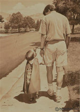 Load image into Gallery viewer, Even Superman Needs A Dad Open Edition Print Sepia / 5 X 7 Only Art