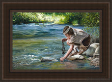 Load image into Gallery viewer, Faith To Prepare Open Edition Canvas / 14 X 21 Brown Frame Art
