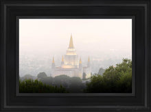 Load image into Gallery viewer, Foggy Oakland Open Edition Canvas / 12 X 18 Black Frame Art