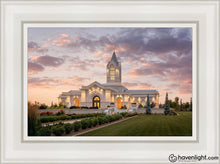 Load image into Gallery viewer, Fort Collins Afterglow Open Edition Canvas / 12 X 18 White Frame Art