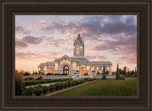 Load image into Gallery viewer, Fort Collins Afterglow Open Edition Canvas / 24 X 36 Brown Frame Art