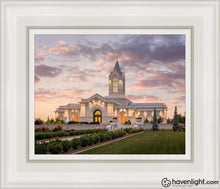 Load image into Gallery viewer, Fort Collins Afterglow Open Edition Canvas / 8 X 10 White Frame Art