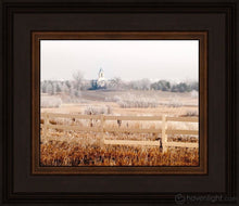 Load image into Gallery viewer, Fort Collins All Is Safely Gathered In Open Edition Print / 10 X 8 Frame N 12 3/4 14 Art