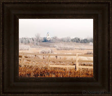 Load image into Gallery viewer, Fort Collins All Is Safely Gathered In Open Edition Print / 14 X 11 Frame T 17 3/4 20 Art