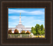 Load image into Gallery viewer, Fresno Day Panorama Open Edition Canvas / 8 X 10 Brown Frame Art
