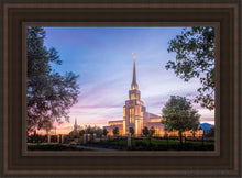 Load image into Gallery viewer, Gila Valley Blue Hour Open Edition Canvas / 14 X 21 Brown Frame Art