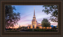 Load image into Gallery viewer, Gila Valley Blue Hour Open Edition Canvas / 15 X 30 Brown Frame Art