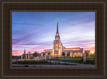 Load image into Gallery viewer, Gila Valley Sunset Open Edition Canvas / 14 X 21 Brown Frame Art