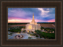 Load image into Gallery viewer, Gilbert Desert Sky Lights Of Hope Open Edition Canvas / 12 X 18 Brown Frame Art