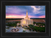 Load image into Gallery viewer, Gilbert Desert Sky Lights Of Hope Open Edition Canvas / 14 X 21 Black Frame Art