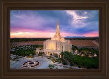 Load image into Gallery viewer, Gilbert Desert Sky Lights Of Hope Open Edition Canvas / 20 X 30 Brown Frame Art