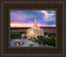 Load image into Gallery viewer, Gilbert Desert Sky Lights Of Hope Open Edition Canvas / 8 X 10 Brown Frame Art