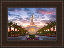 Load image into Gallery viewer, Gilbert Garden Oasis Open Edition Canvas / 12 X 18 Brown Frame Art